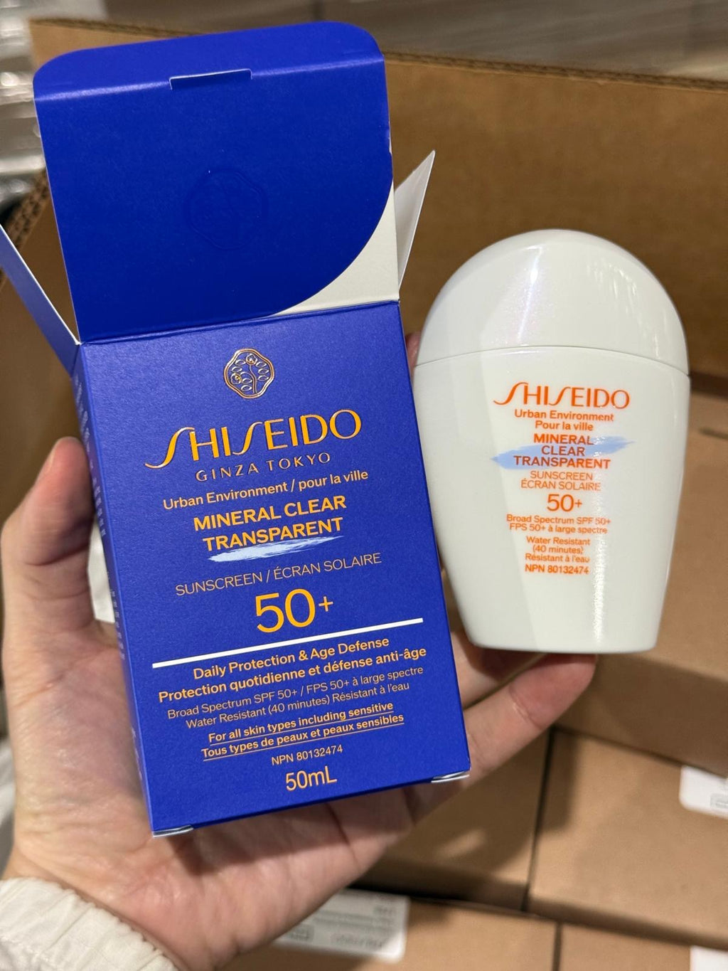 SHISEIDO
Urban Environment Mineral Clear Sunscreen SPF 50
