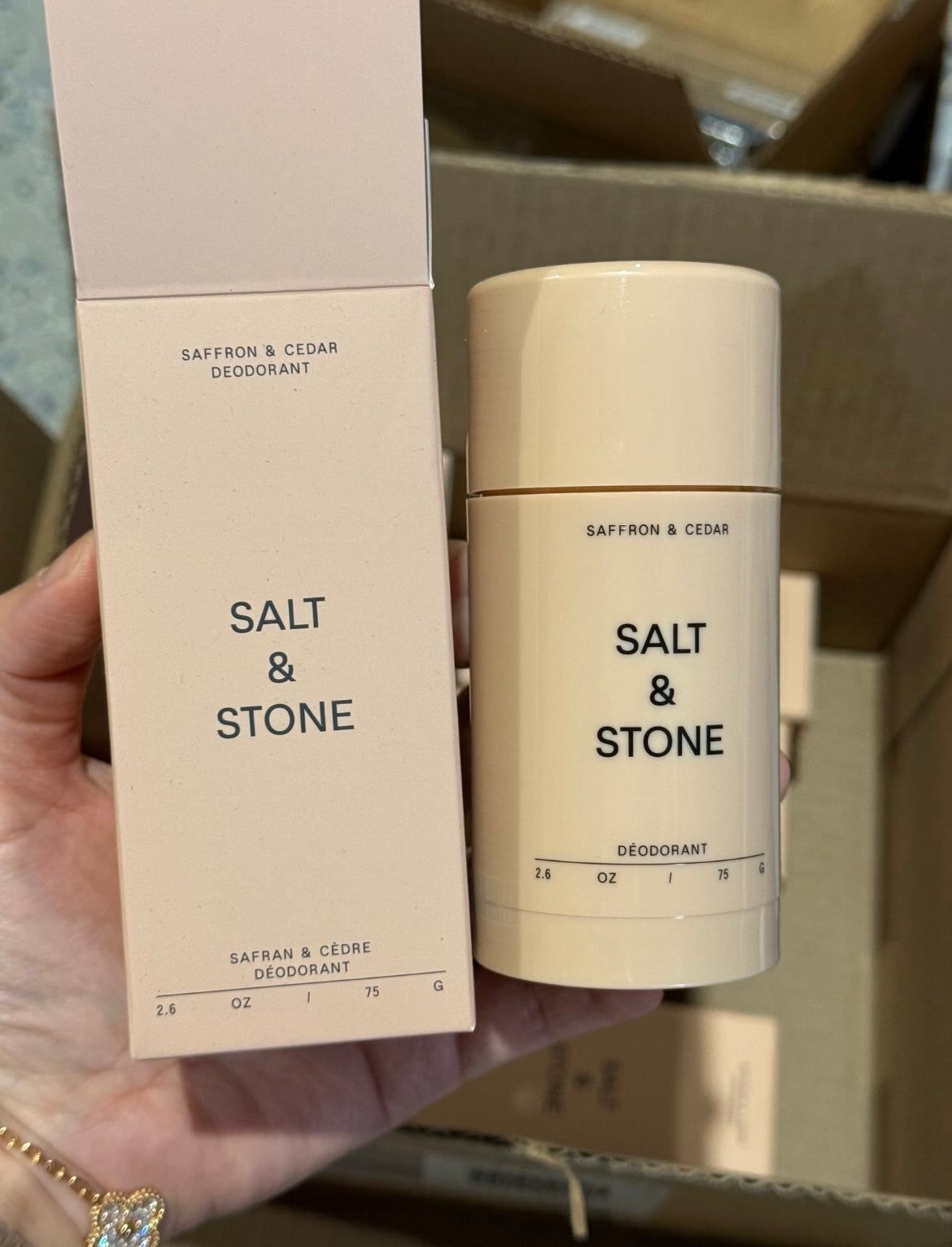 Salt &stone deodorant