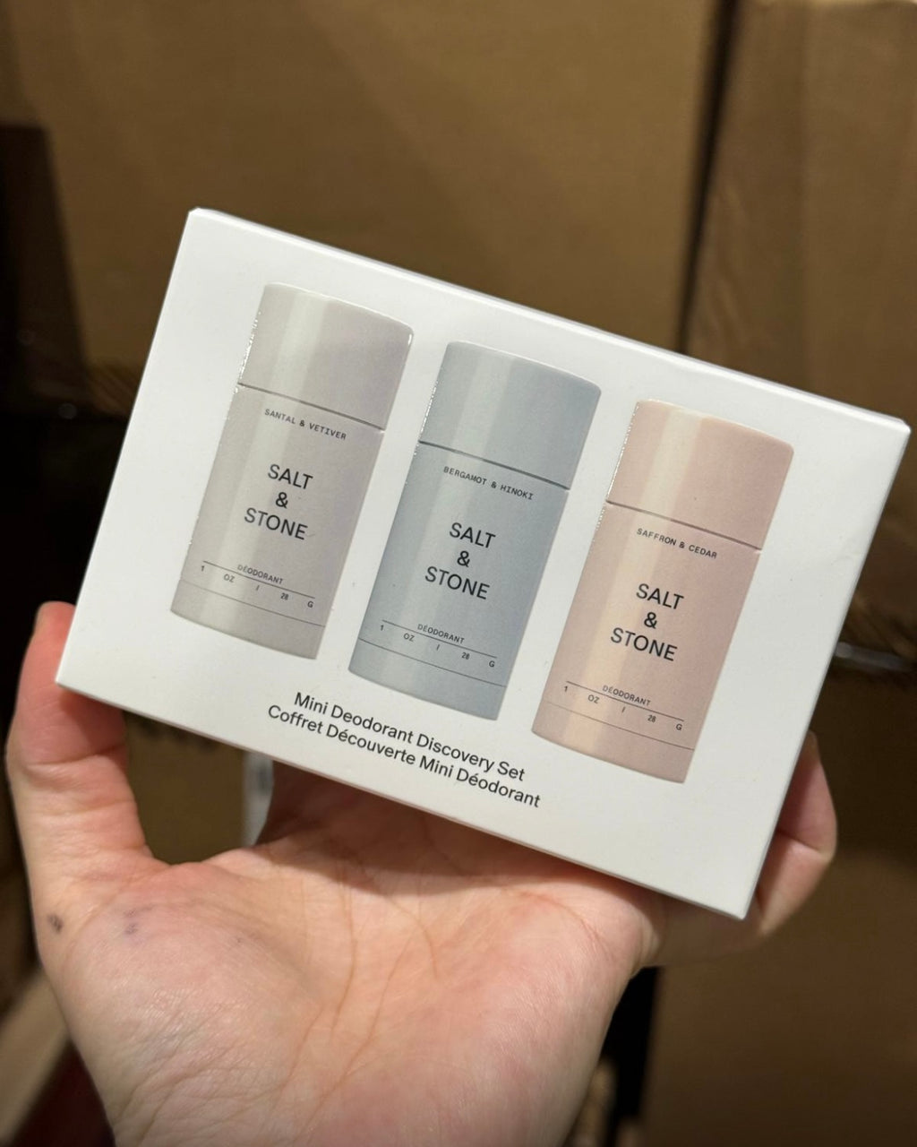 Salt & Stone 
Mini Deodorant Discovery Gift Set