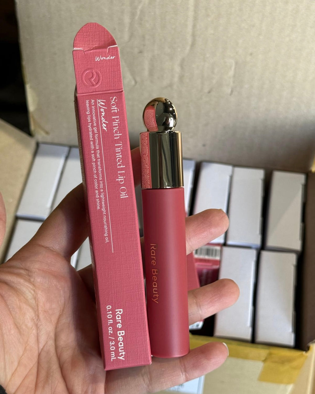 Rare Beauty by Selena Gomez 
Soft Pinch Tinted Lip Oil Stain