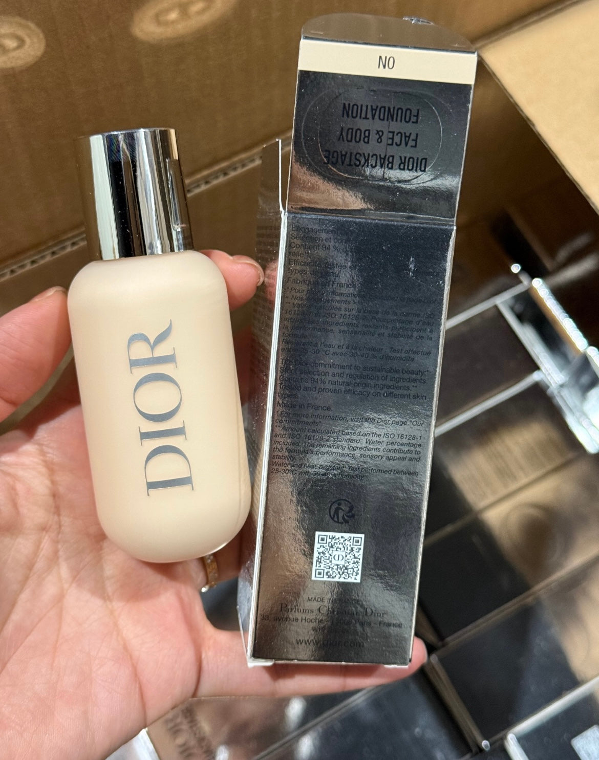 Dior backstage foundation