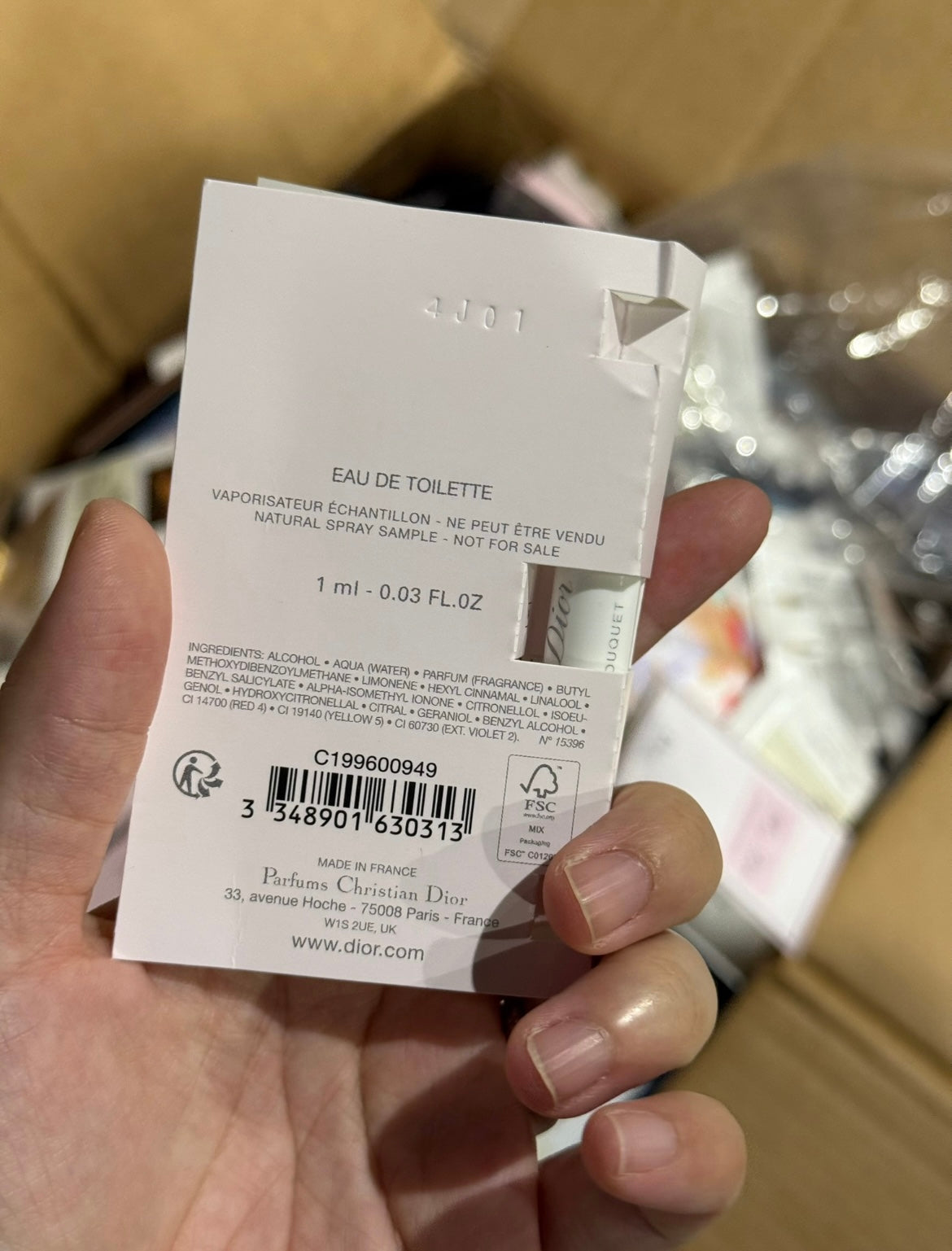 50pcs Vial perfume Miss Dior edt 1ml