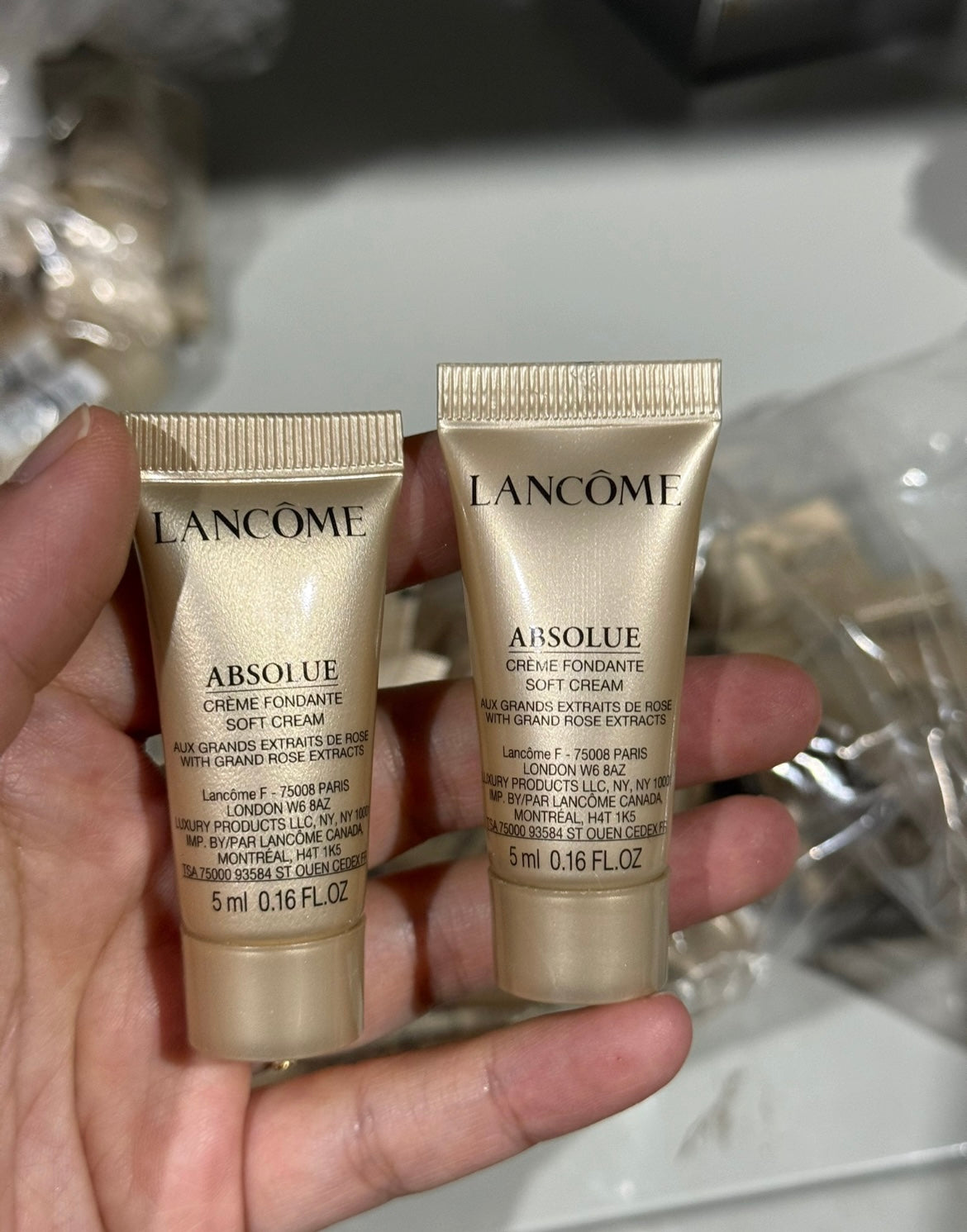 2x Lancome absolute soft cream 5ml