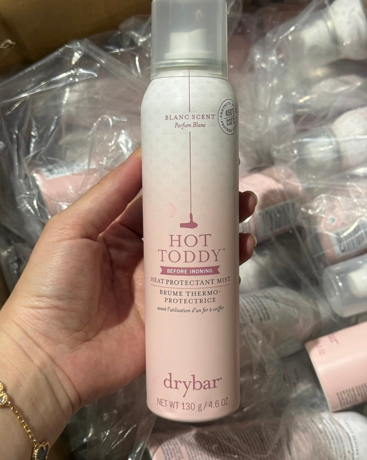 Drybar HOT TODDY™️ BEFORE IRONING HEAT PROTECTANT MIST BRUME THERMO-PROTECTRICE