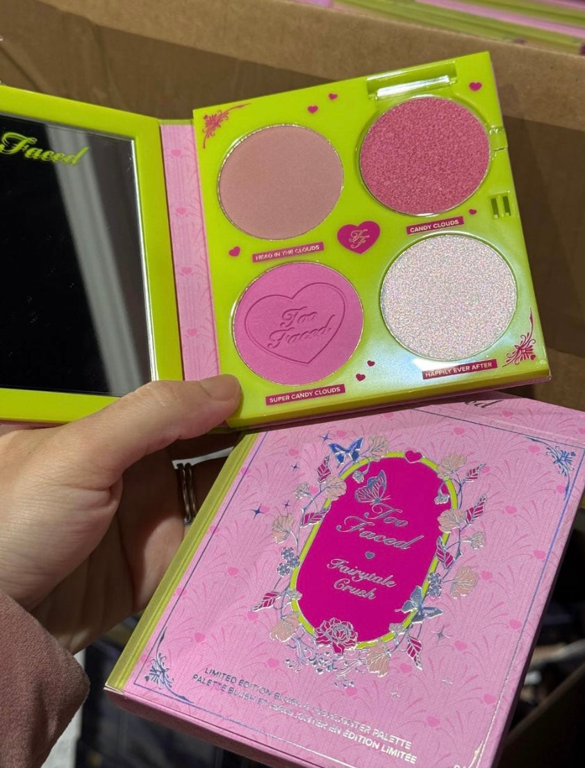 Too faced Fairytale Crush Limited-Edition Blush & Highlighter Palette