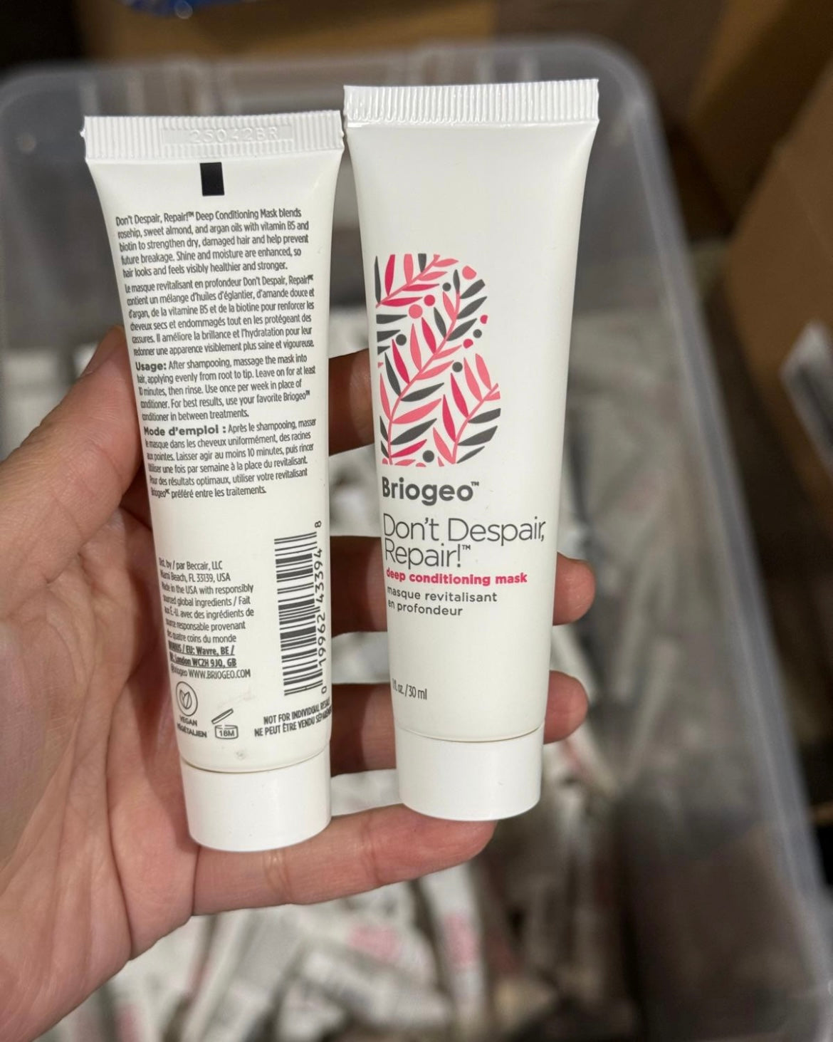 Briogeo Deep Conditioning Mask 30ml 4＄ (100pcs3＄each)