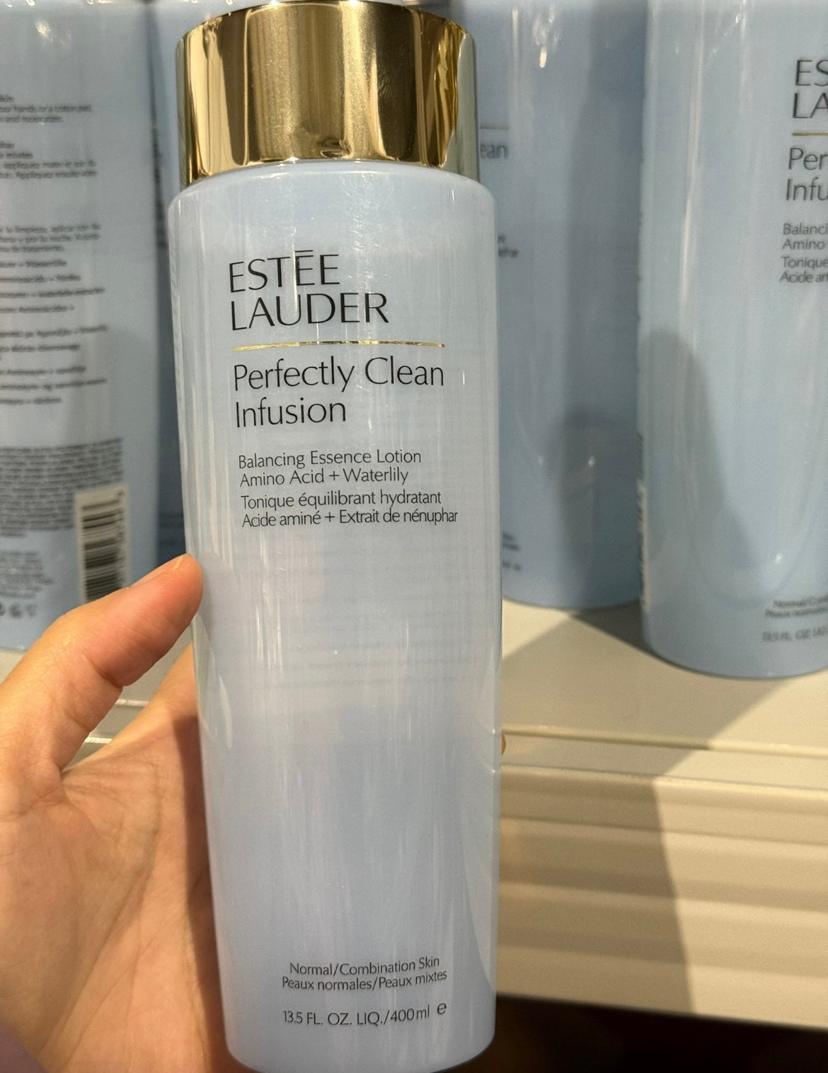 Estée Lauder Perfectly Clean Infusion
Balancing Skin Essence Face Lotion Toner with Amino Acid + Waterlily