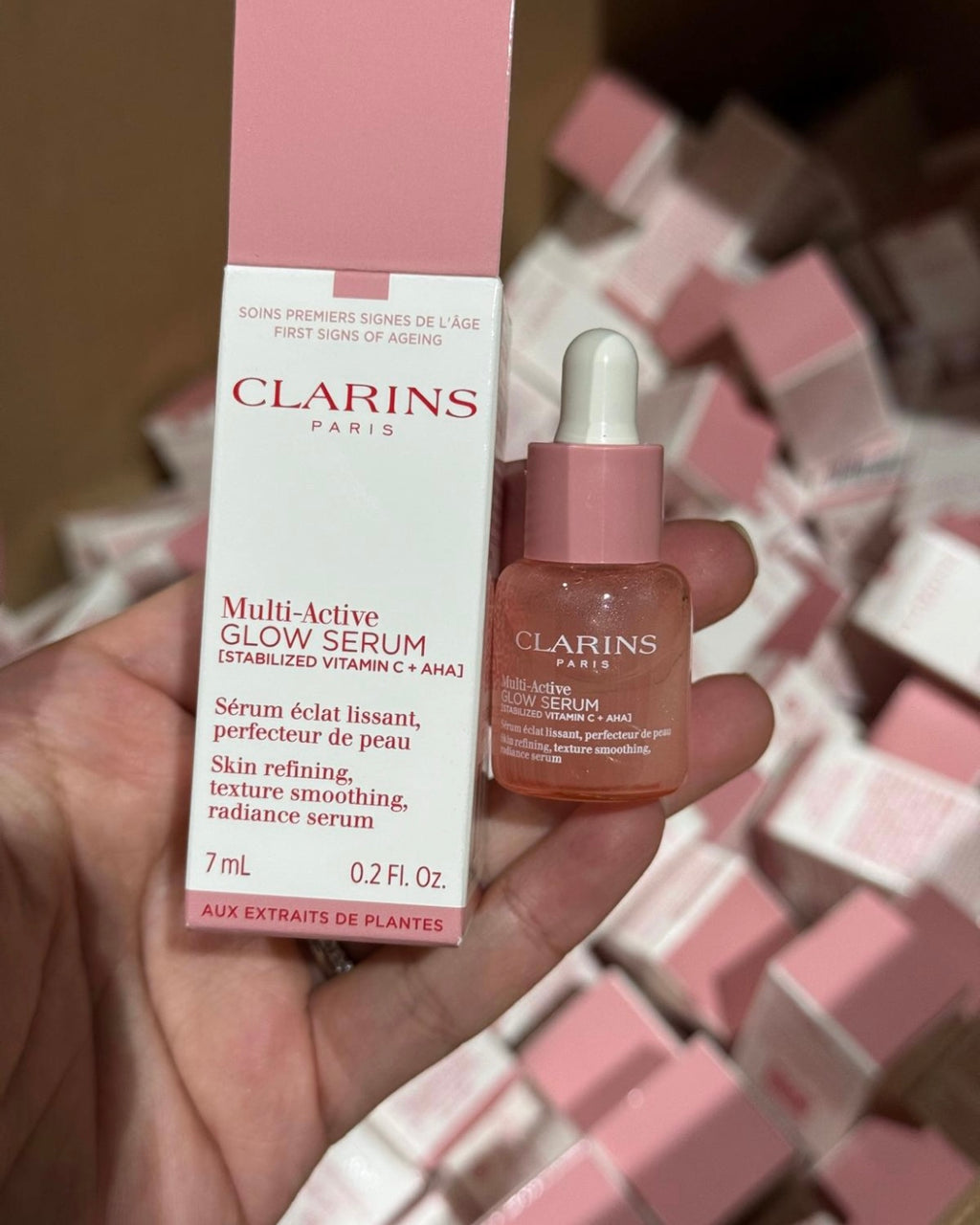 Clarins Multi-Active Glow Serum 7ml 5＄ (100pcs4＄each )