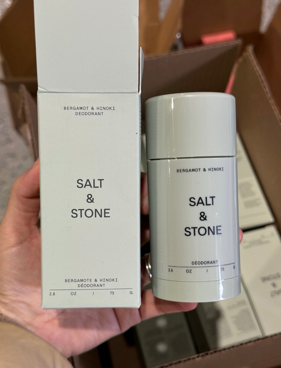 Salt &stone deodorant