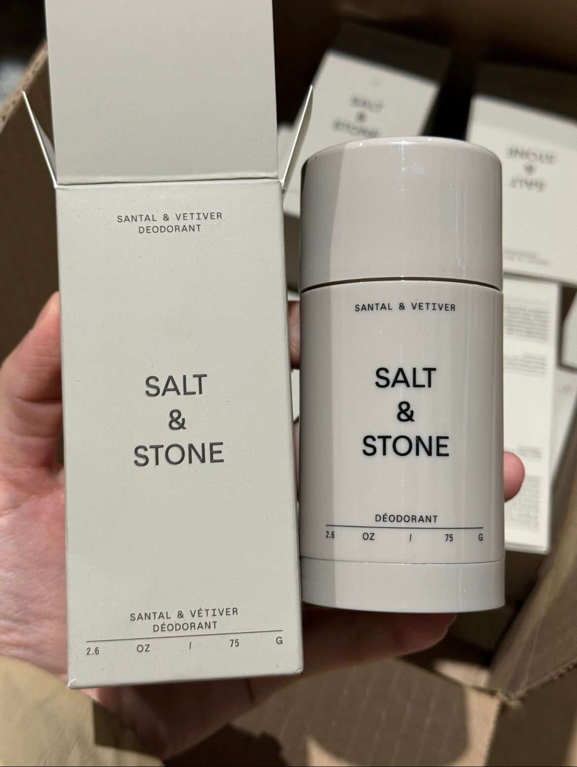 Salt &stone deodorant