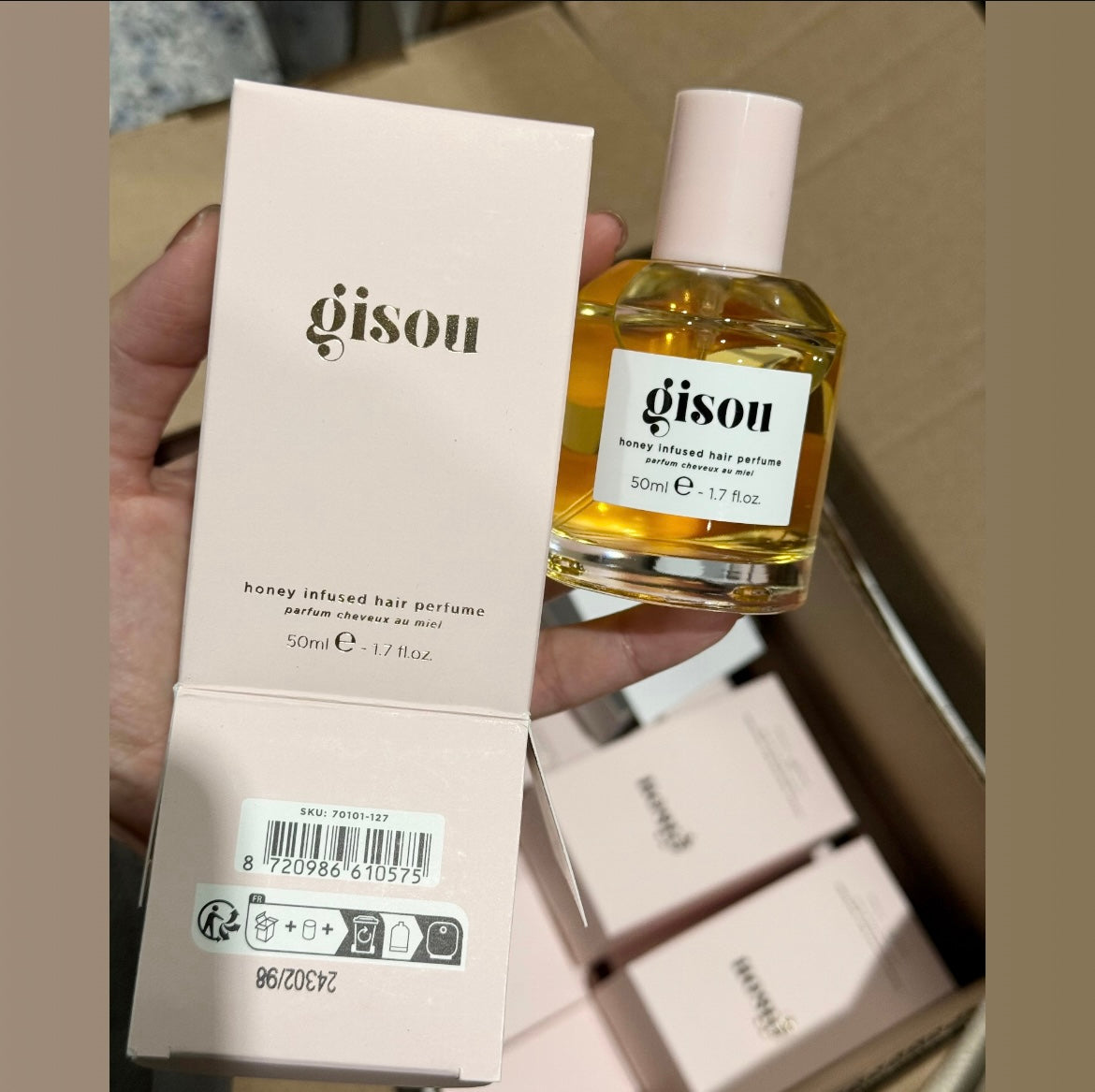 Gisou hair perfume honey infused