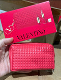 Valentino lip set with pouch