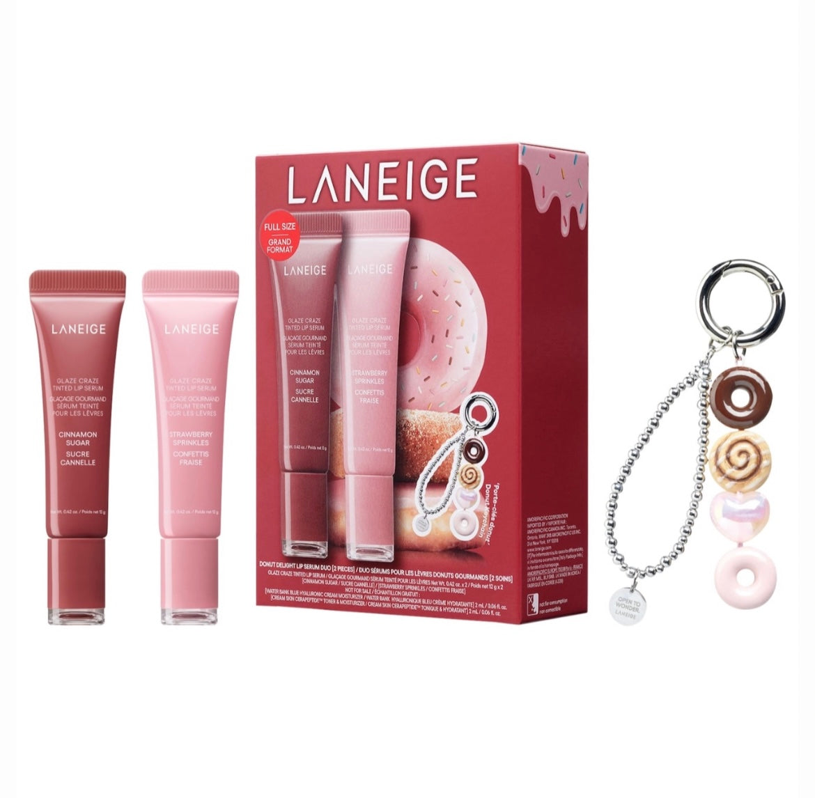 LANEIGE Glaze Craze Donut Delight
Hydrating Tinted Lip serum