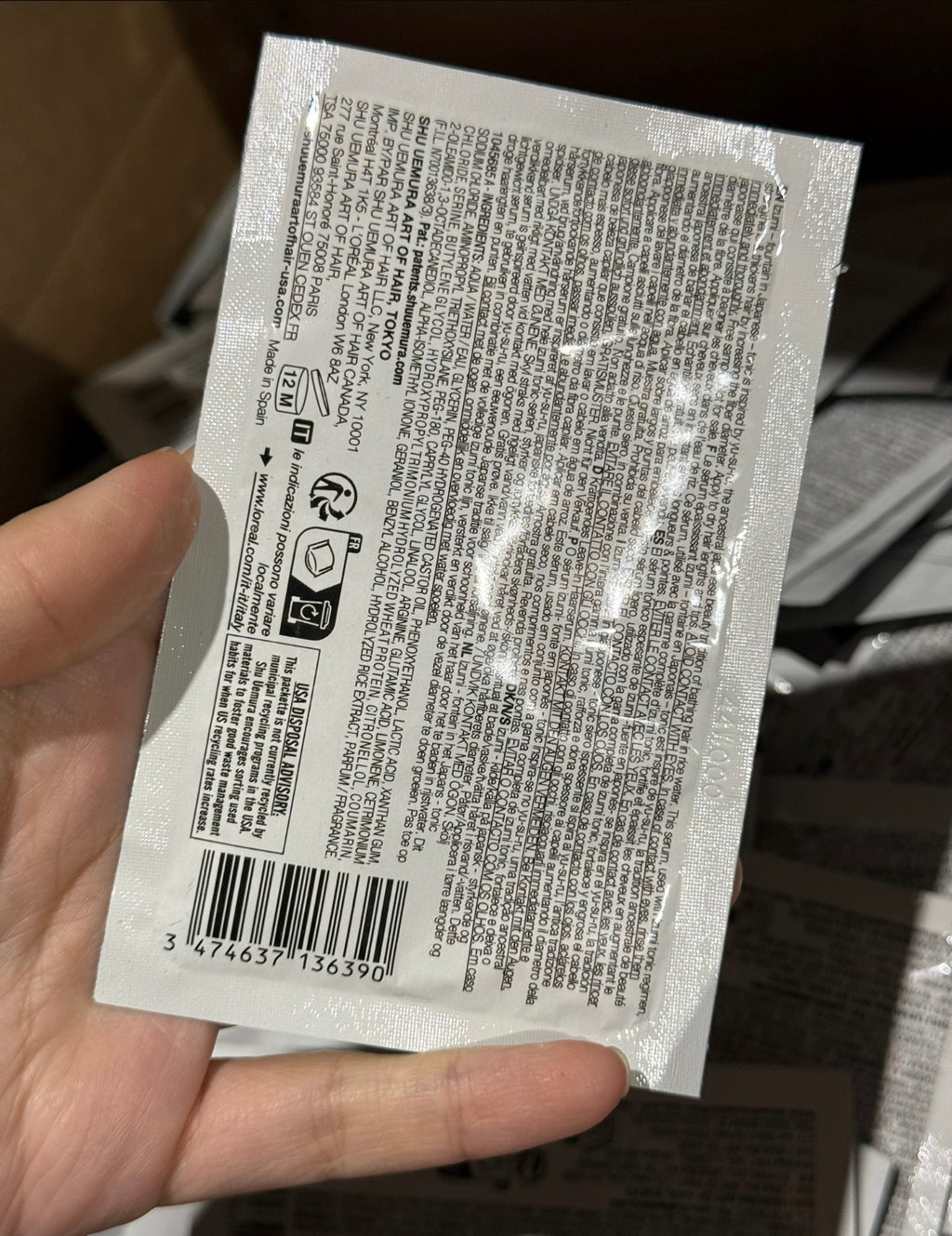 50pcs✨Shu uemura hair Serum 15ml