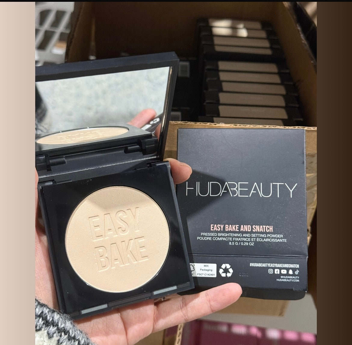 Old version#pound cake#Huda beauty setting powder