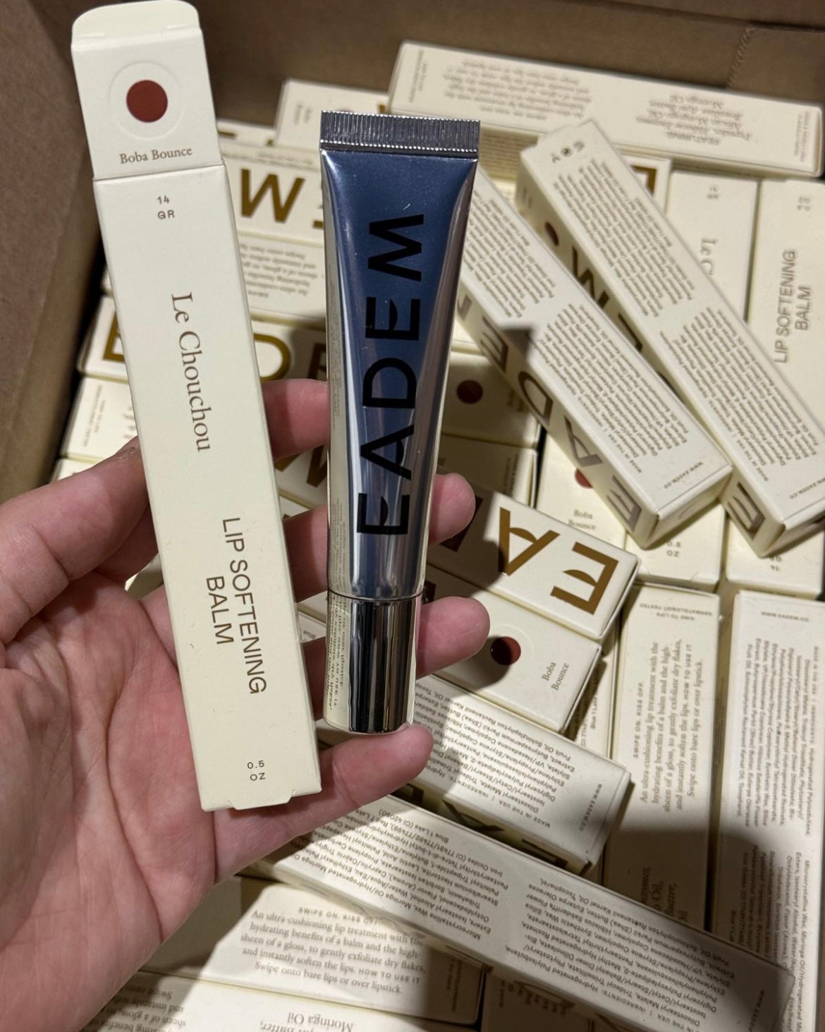 mix shades EADEM Boba Bounce Lip Balm | Exfoliate, Hydrate & Gloss