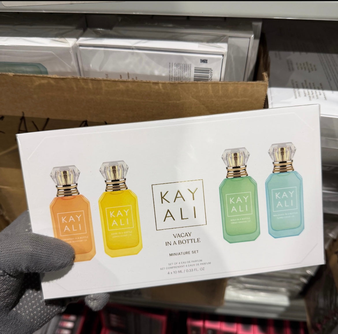 kayali vacation in a bottle mini perfume set