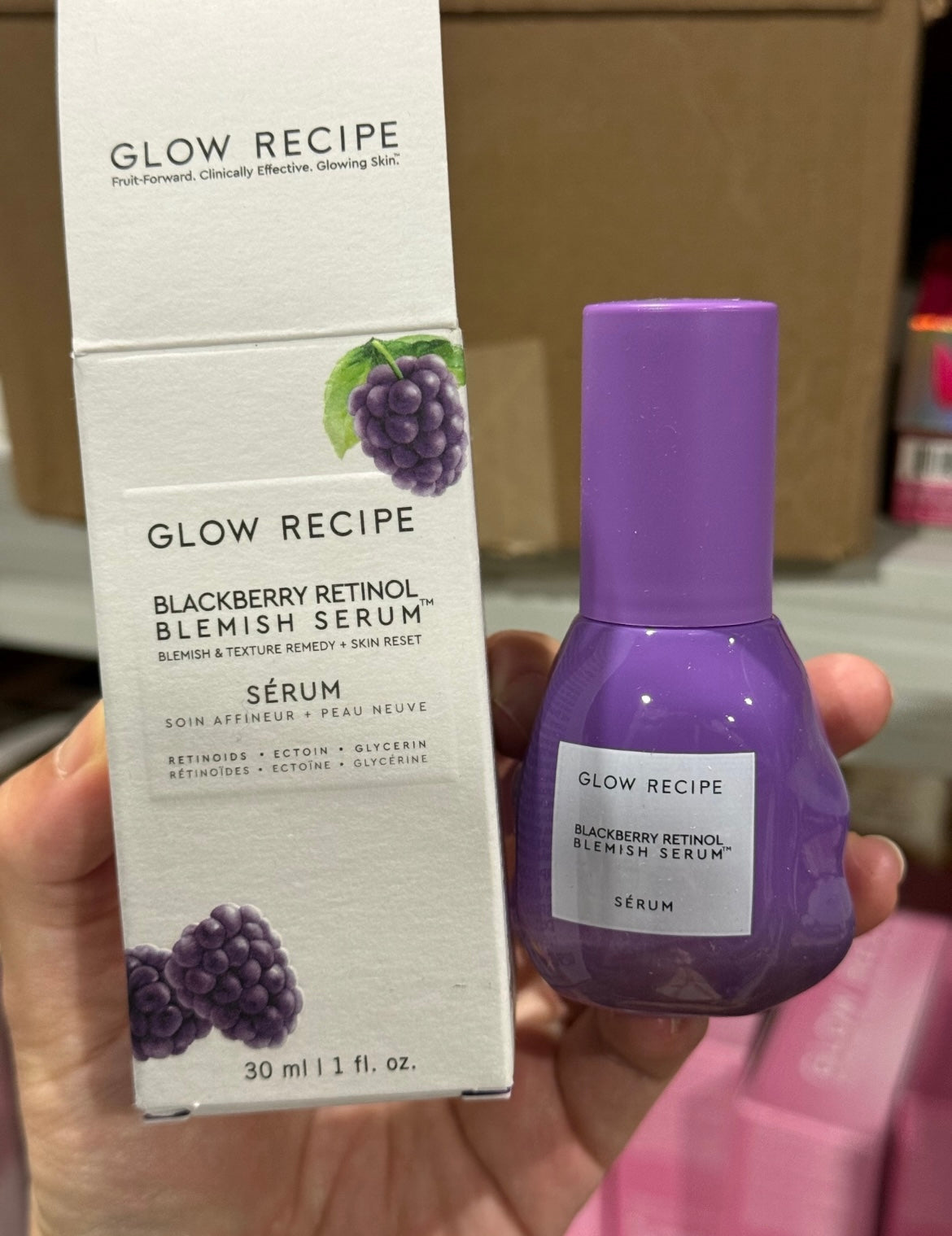Glow recipe blackberry retinol blemish serum