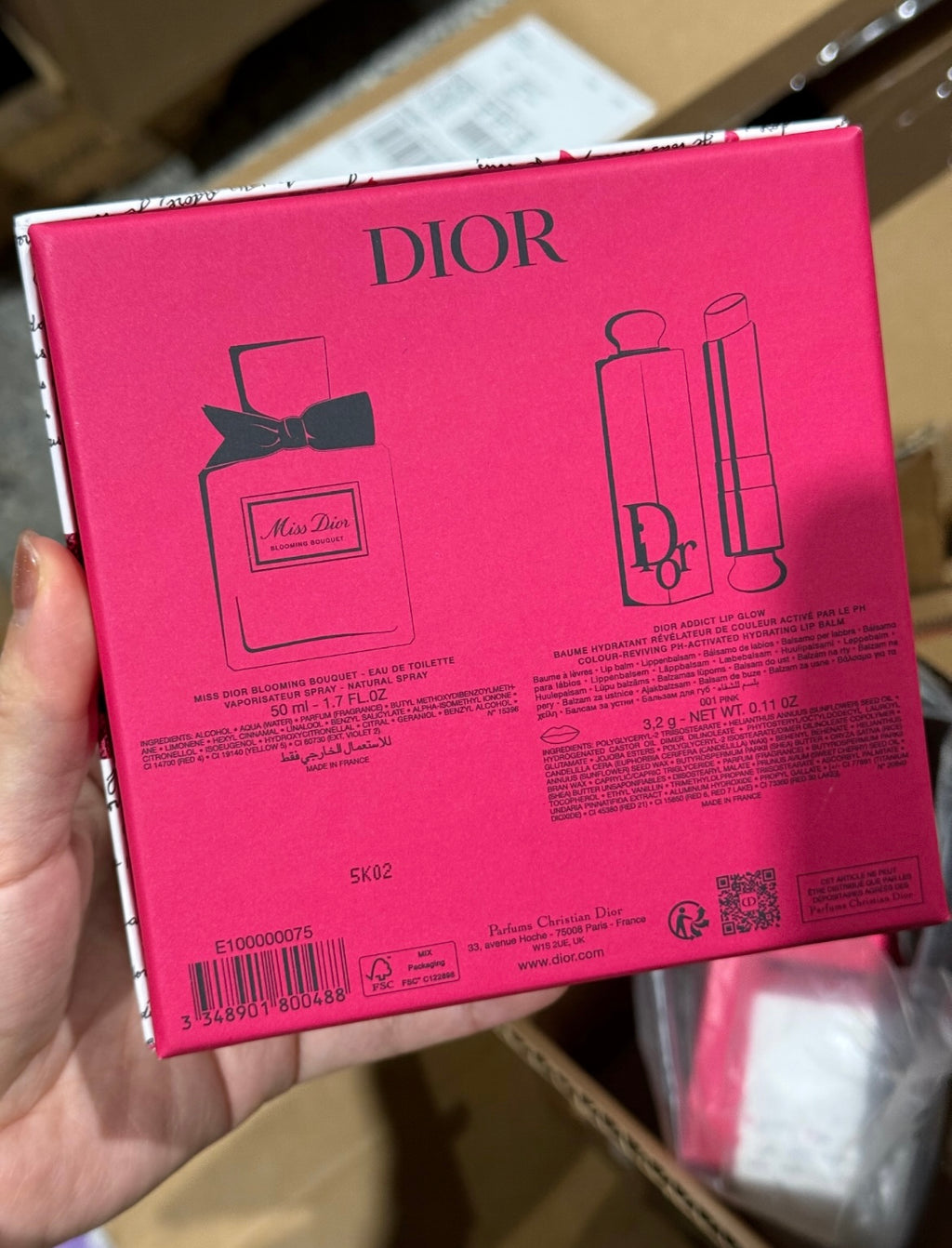 Miss Dior perfum lip set