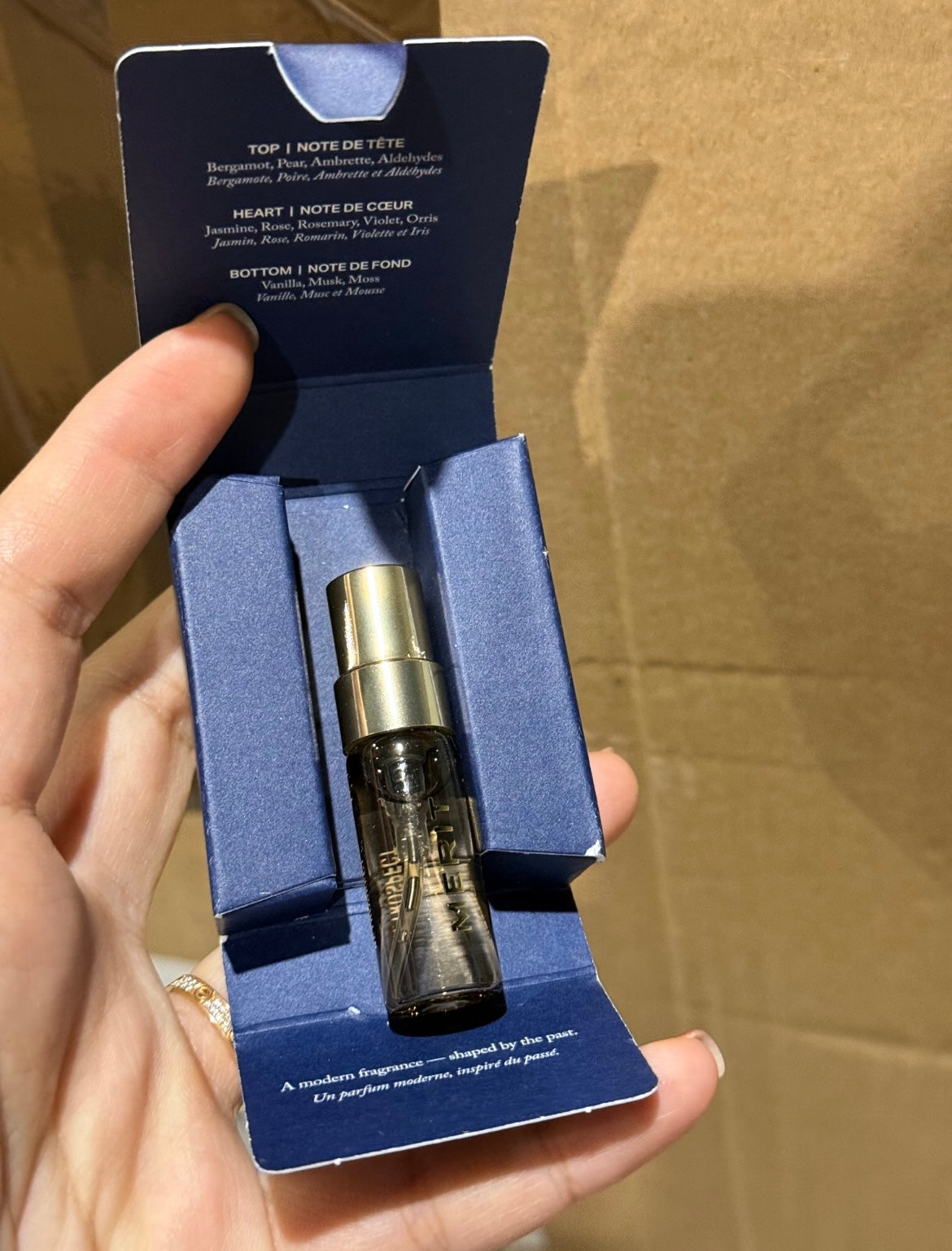 Sephora fragrance sample bag