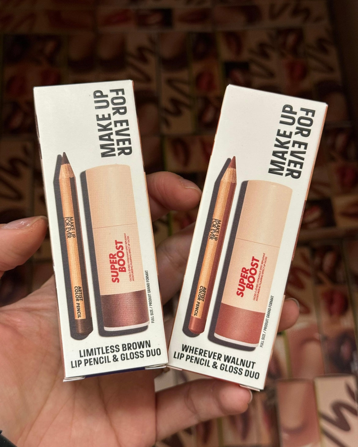 🆕MAKE UP FOR EVER
Mini Artist Color Pencil Lip Liner & Full Size Super Boost Lip Gloss Kit makeupforever
