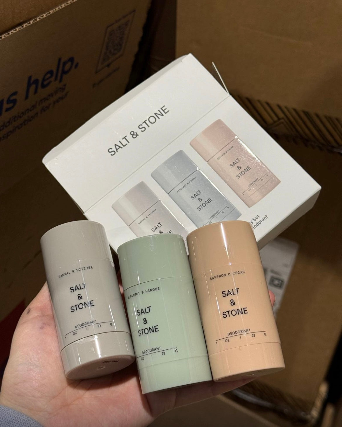 Salt & Stone 
Mini Deodorant Discovery Gift Set