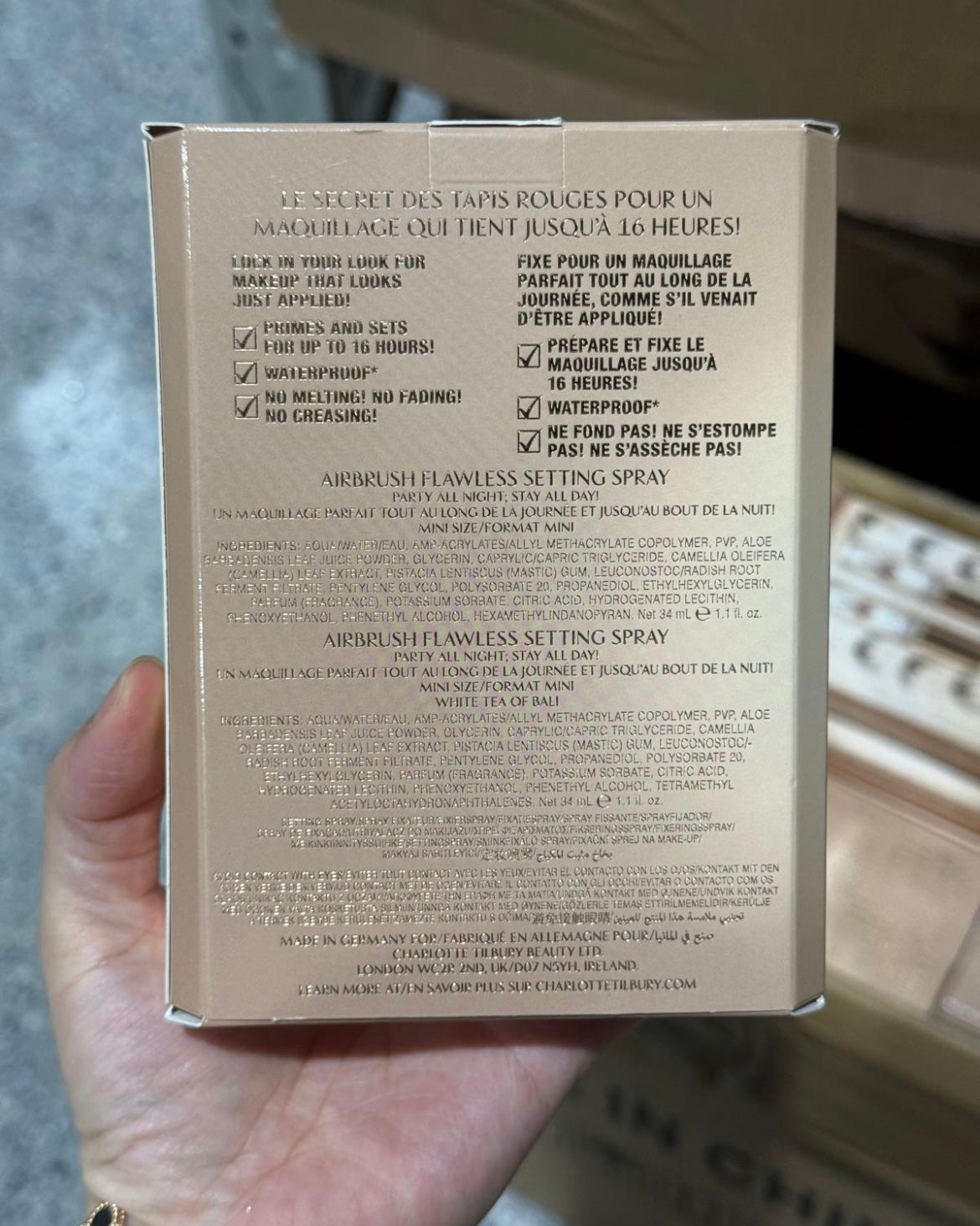 Charlotte Tilbury Mini Airbrush Flawless Setting Spray Duo Gift Set