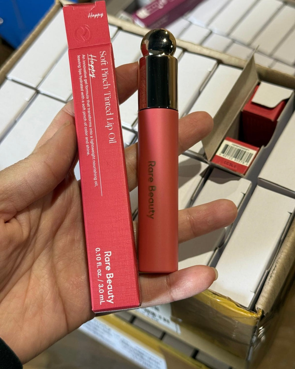 Rare Beauty by Selena Gomez 
Soft Pinch Tinted Lip Oil Stain