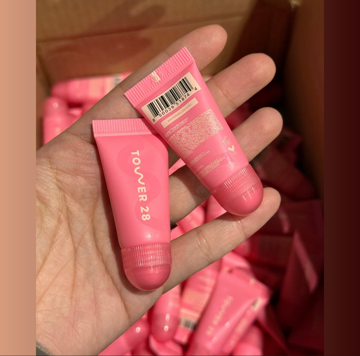 10pcs✨tower 28 tinted lip treatment 5.4g #watermelon kiwi