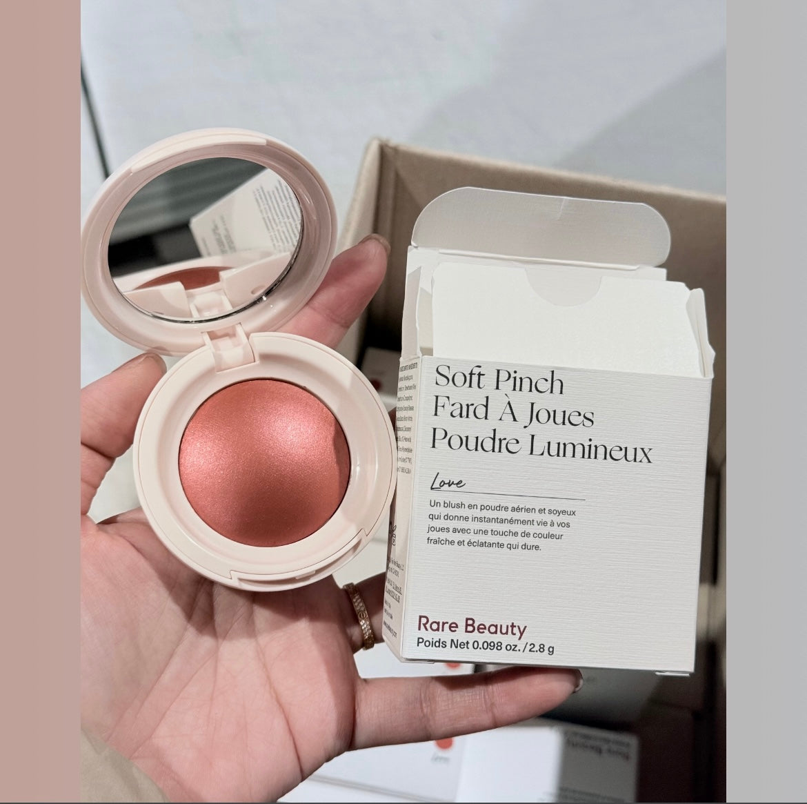 Rare Beauty by Selena Gomez 
Soft Pinch Luminous Powder Blush