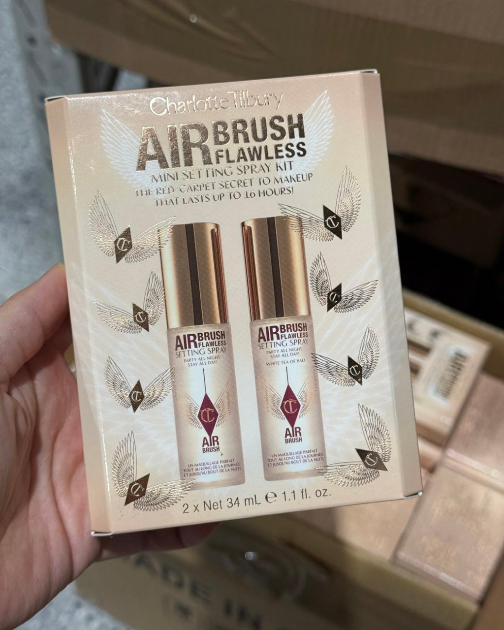 Charlotte Tilbury Mini Airbrush Flawless Setting Spray Duo Gift Set