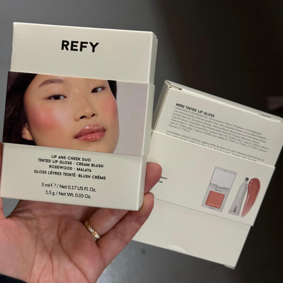 🆕REFY 
Lip Gloss and Cheek Duo Set