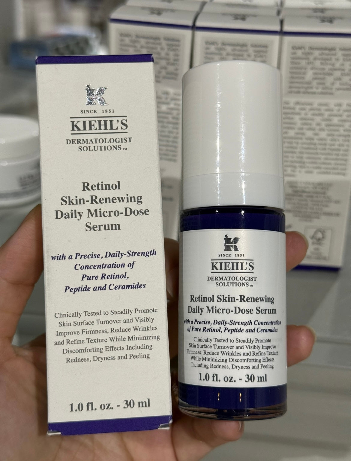 30ml Kiehl's retinol skin renewing daily miceo dose serum
