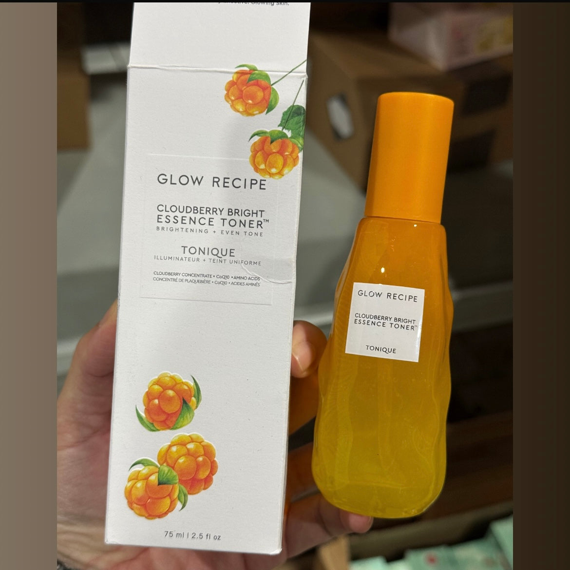 Glow recipe cloudberry bright essence toner