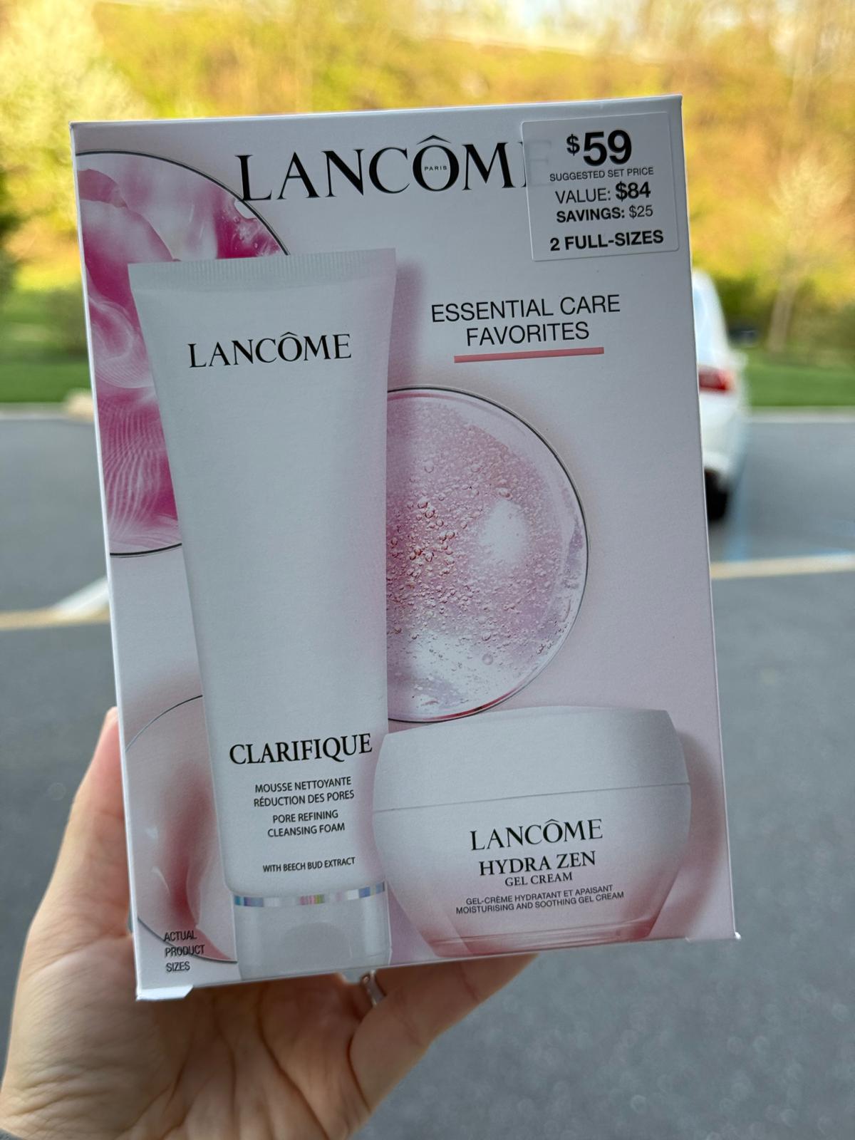 Lancôme Clarifique Pore Refining Cleanser & Hydra Zen Soothing Gel Cream Skincare Set