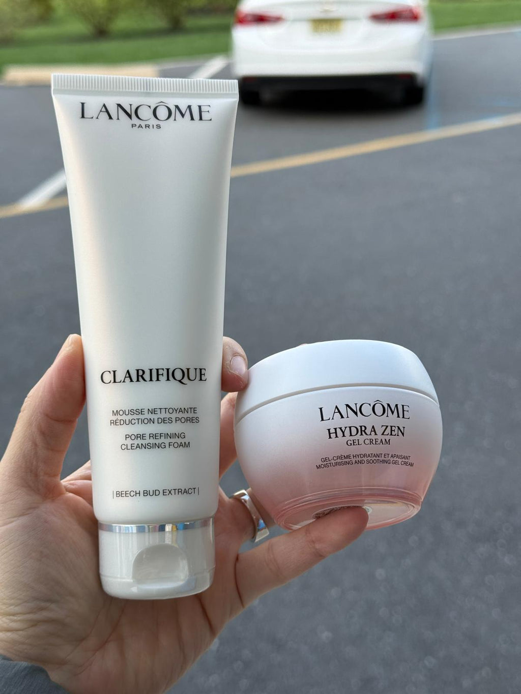 Lancôme Clarifique Pore Refining Cleanser & Hydra Zen Soothing Gel Cream Skincare Set