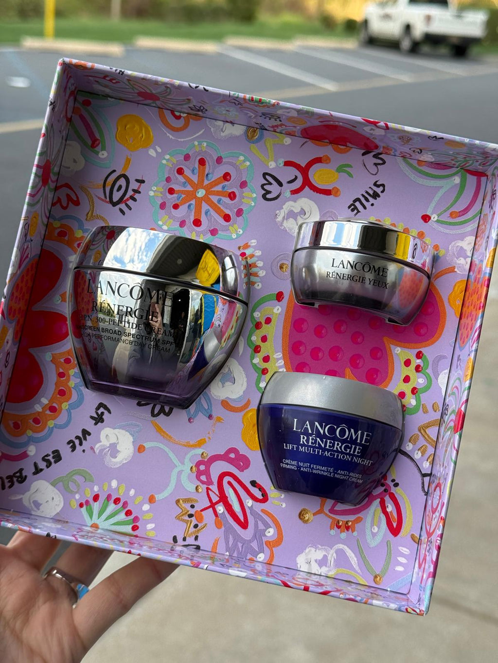 Lancôme Rénergie Anti-Wrinkle Firming Day Cream, Night Cream & Eye Cream Luxury Gift Set