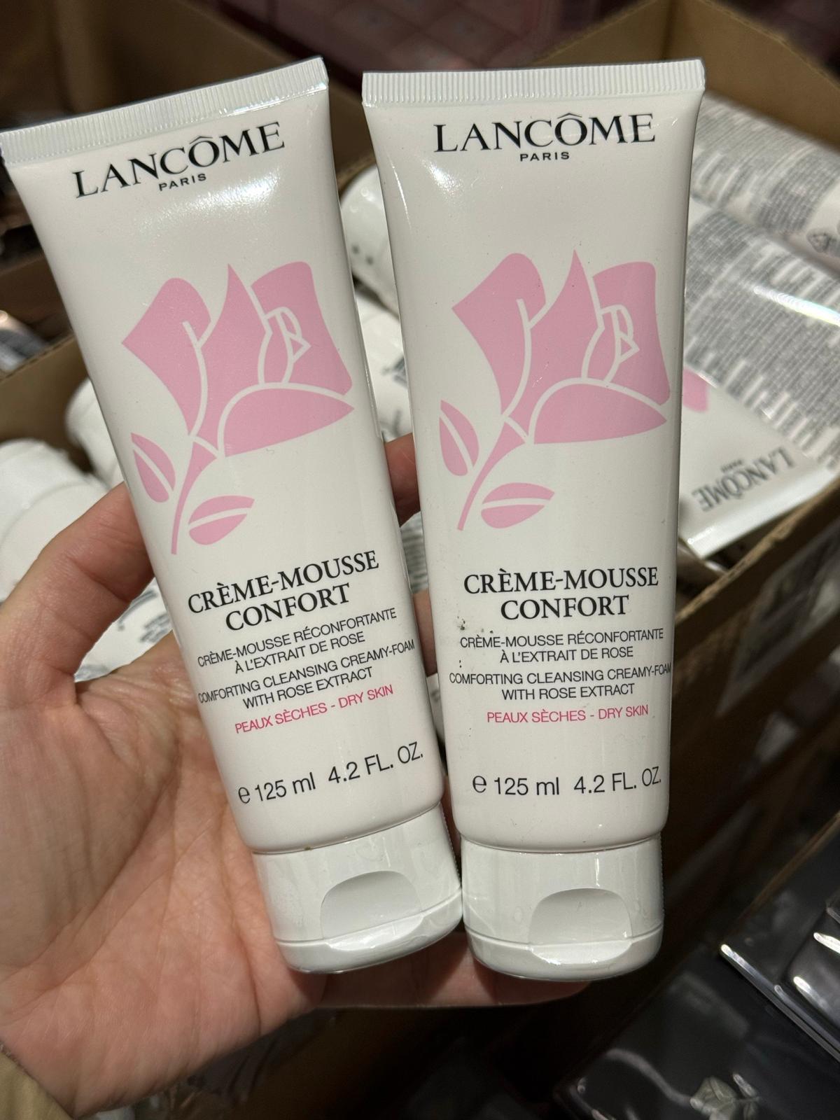 Lancôme Crème-Mousse Confort Rose Hydrating Cleansing Cream Foam For Dry Skin 125ml