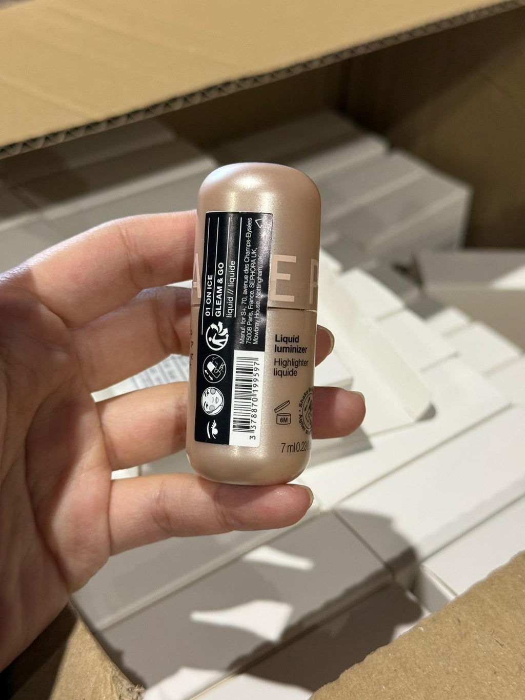 Sephora Collection Gleam & Go Liquid Highlighter (7ml) shade 01 on ice